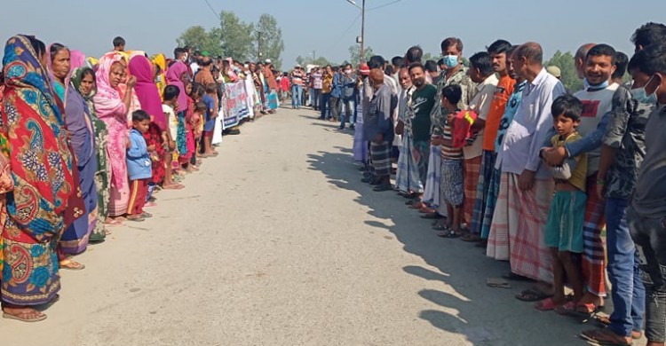 বংশাই নদীর ভাঙন ব্যবস্থা গ্রহনের দাবিতে